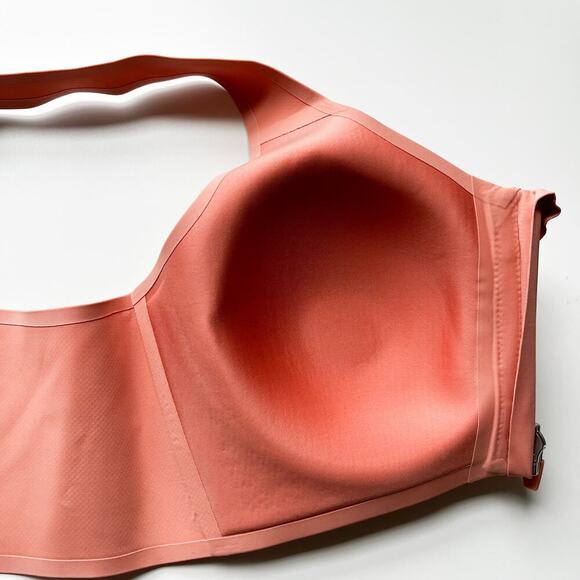 NWT Knix Catalyst Front Zip Sports Bra Size 4 Pink Ginger - Picture 4 of 10